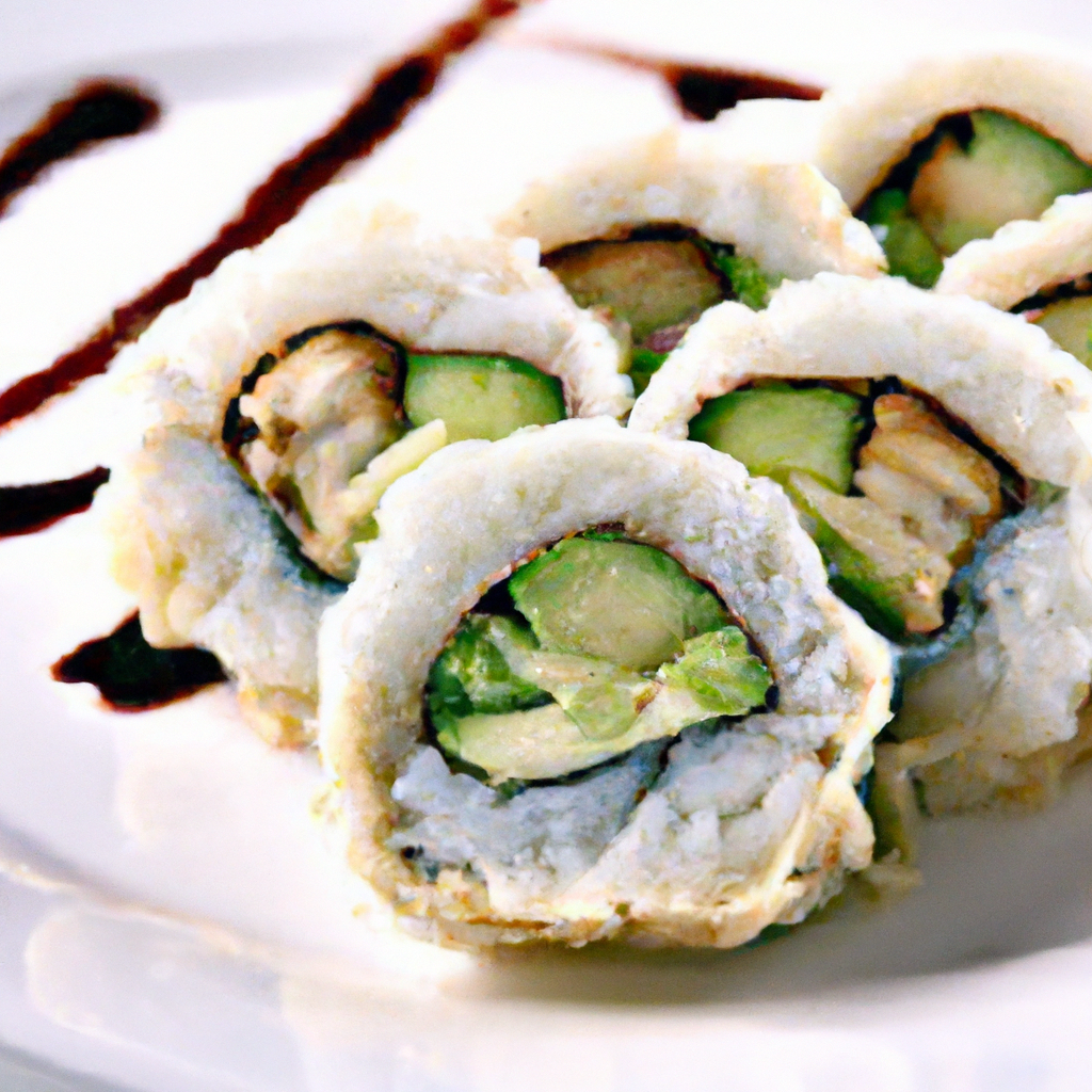 Zucchini Tempura Sushi Rolls