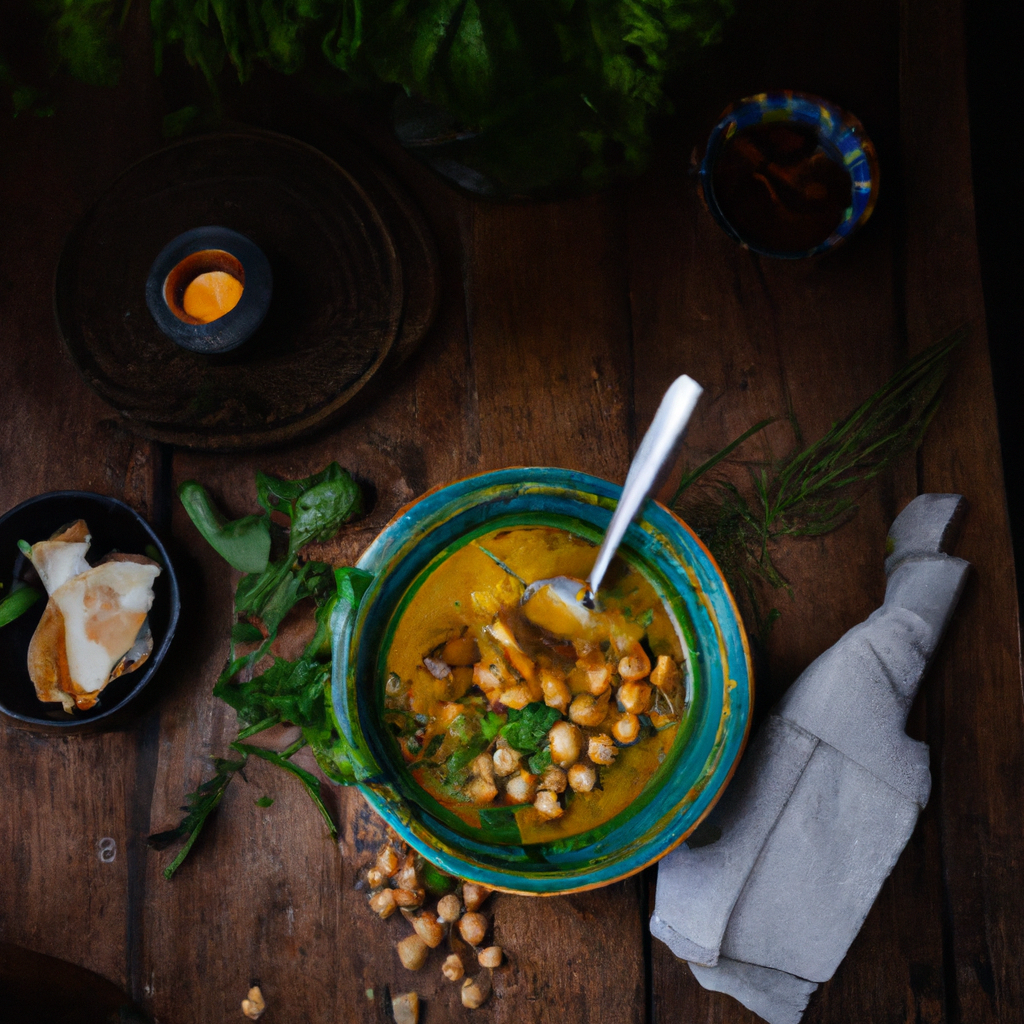 Moroccan Spiced Chickpea And Pumpkin Soup