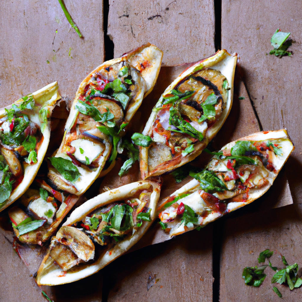 Patlicanli Pide Eggplant Pide