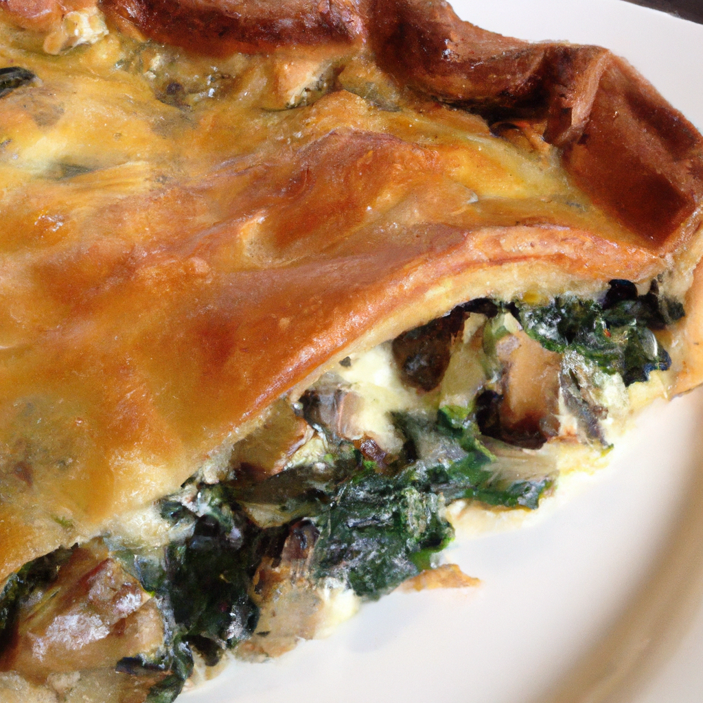 Spinach And Mushroom Flamiche