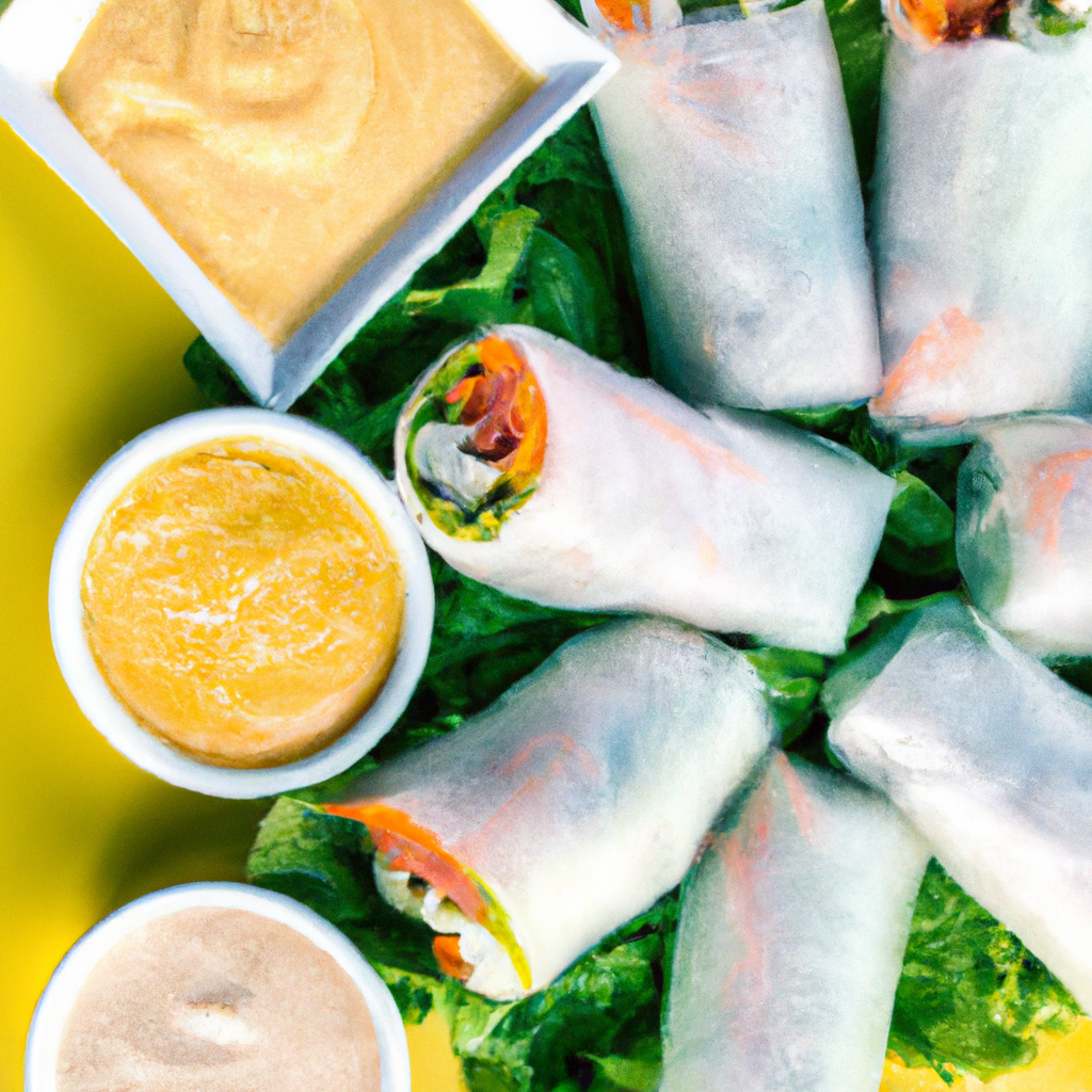Tofu And Mango Rice Paper Rolls
