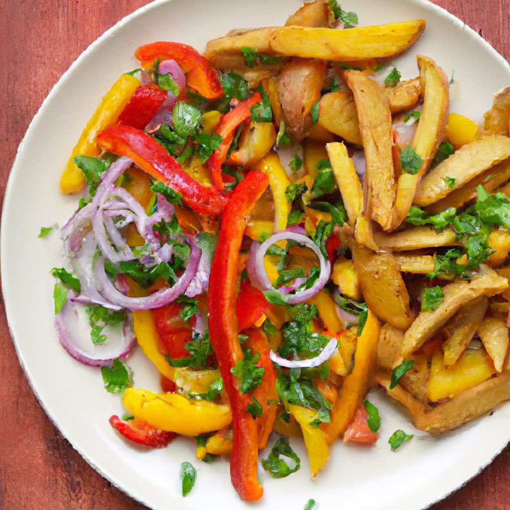 Peruvian Style Vegetable Lomo Saltado