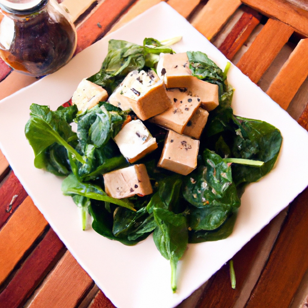 Tofu And Spinach Salad
