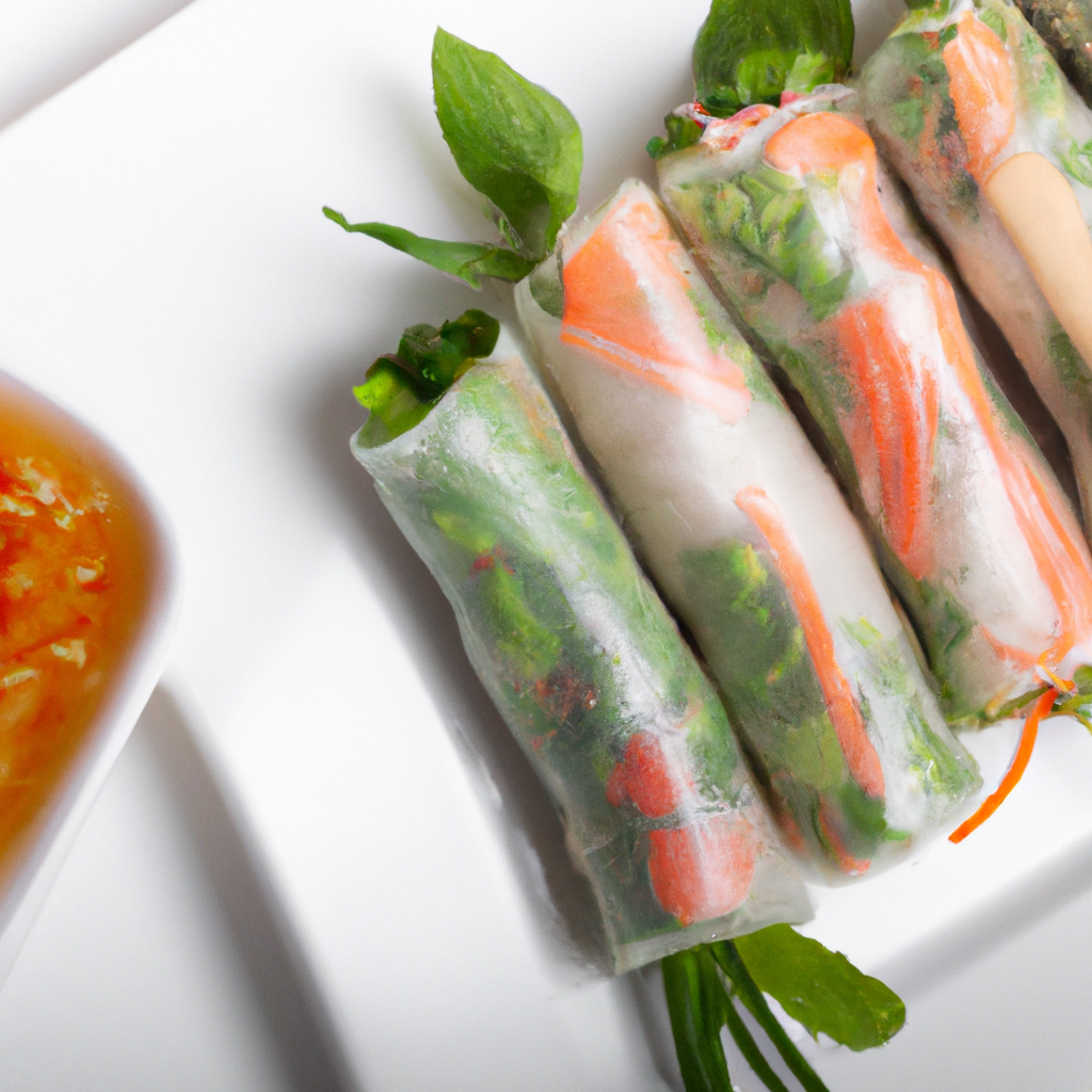 Tofu Spring Rolls With Hoisin Peanut Sauce