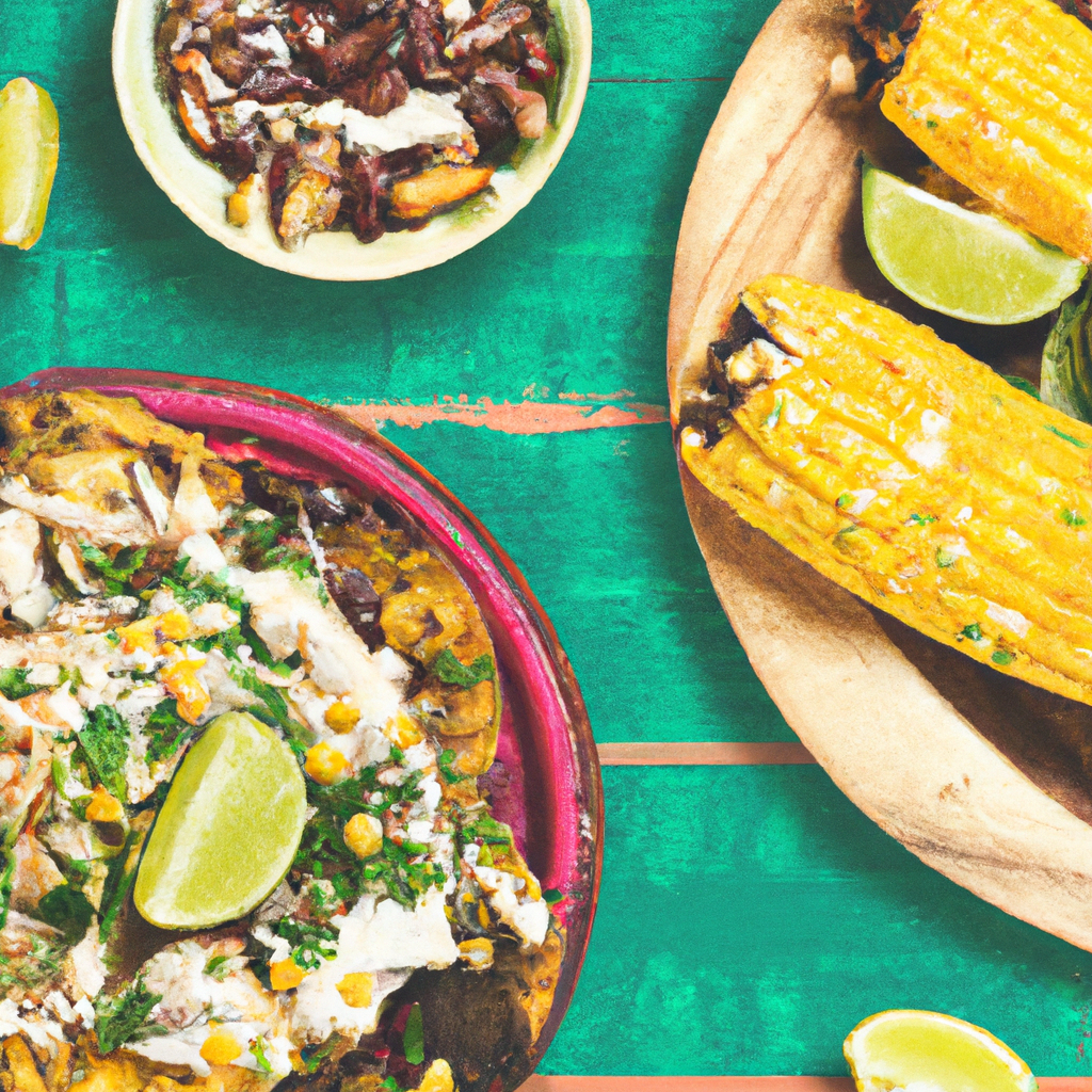 Grilled Corn And Black Bean Tostadas