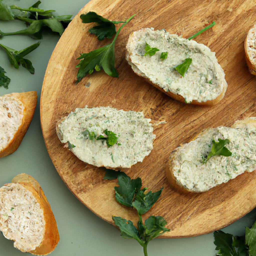Tostadas Con Pate Vegetariano Toast With Vegetarian Pate