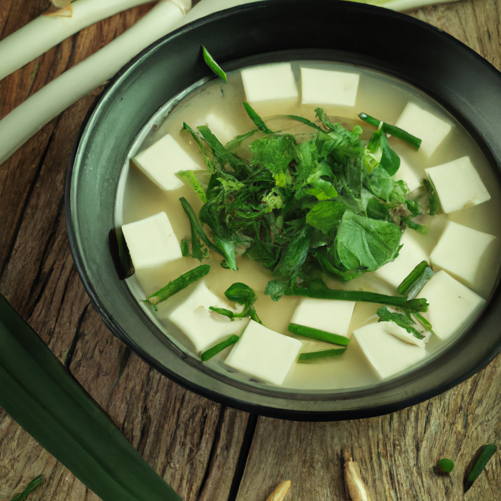 Vietnamese Lemon Grass Tofu Soup