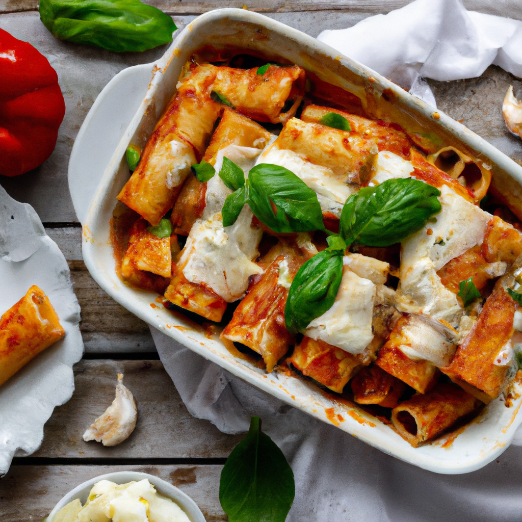 Baked Pasta With Tomato And Basil