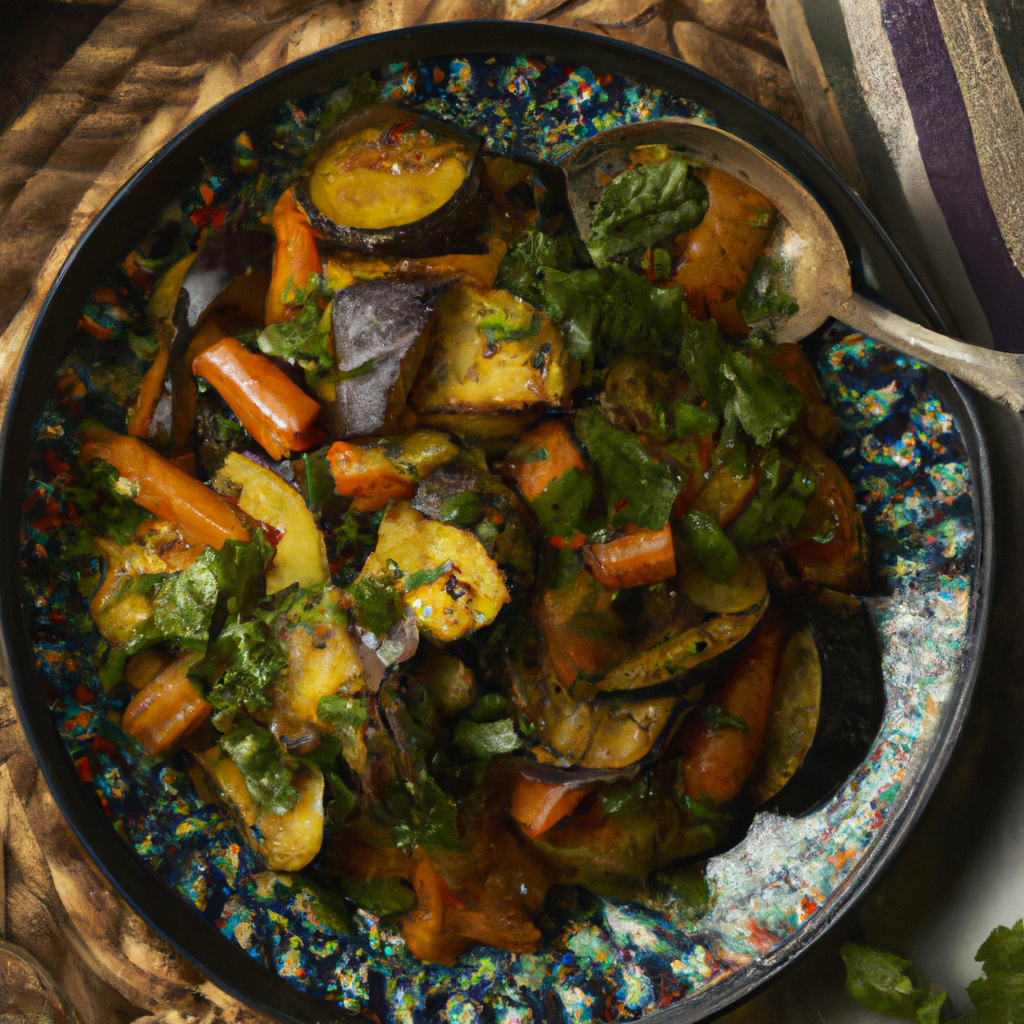 Moroccan Spiced Eggplant And Carrot Tagine