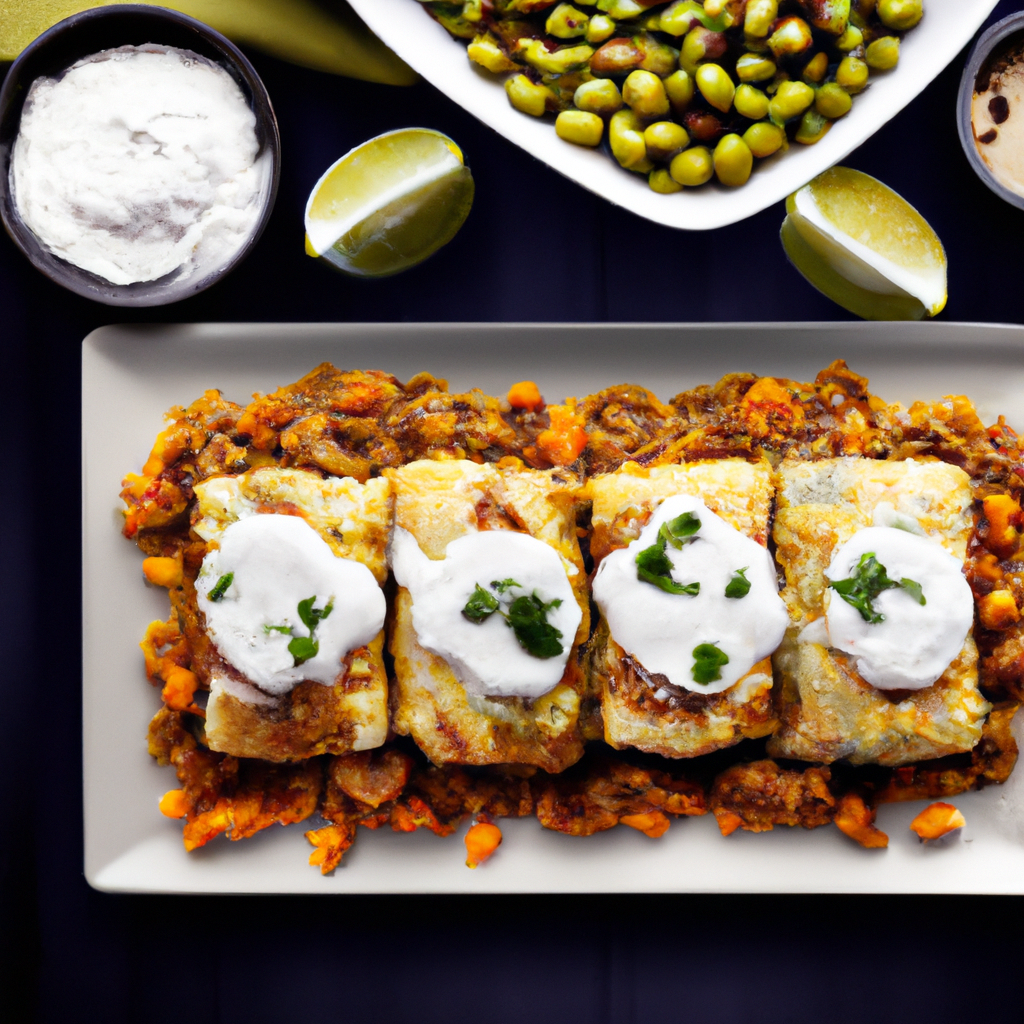 Spicy Cauliflower And Black Bean Chimichangas