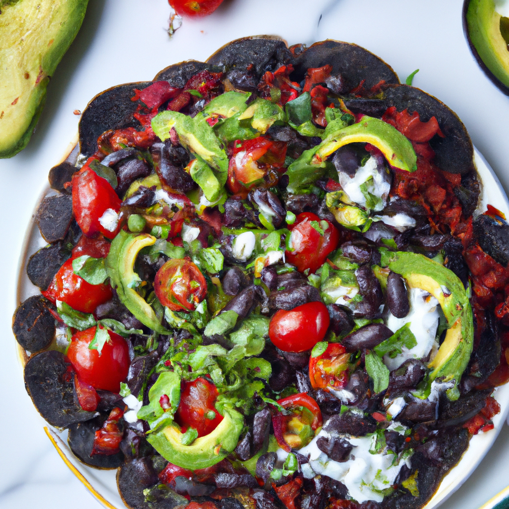 Black Bean And Poblano Tostadas