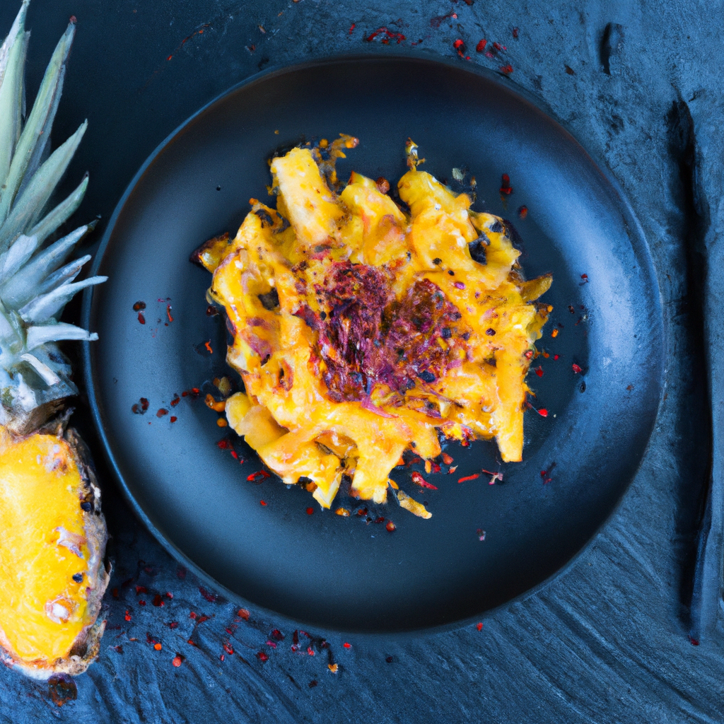 Fermented Spiced Pineapple Slaw