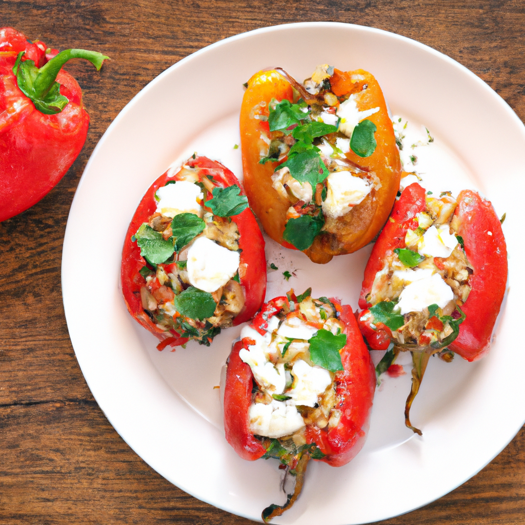Herbed Quinoa Stuffed Peppers
