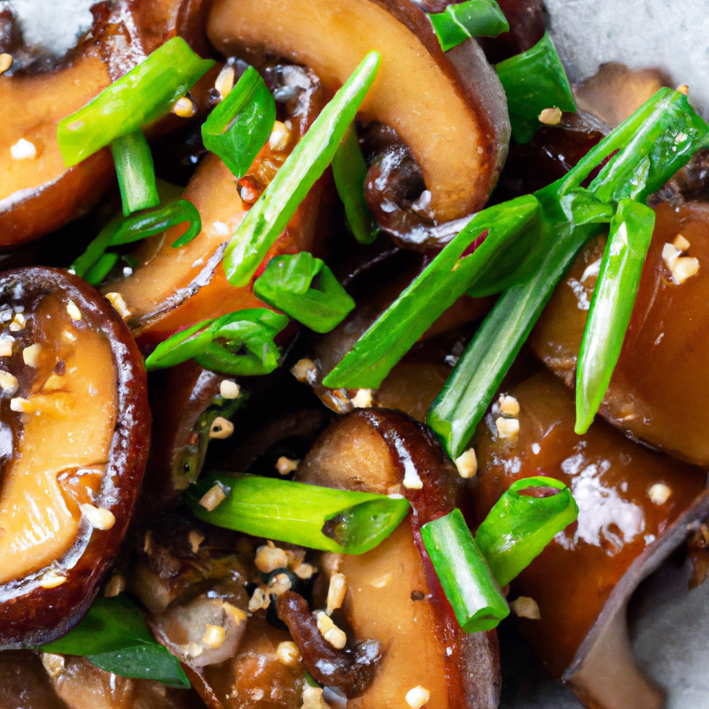 Miso Glazed Shiitake Mushrooms