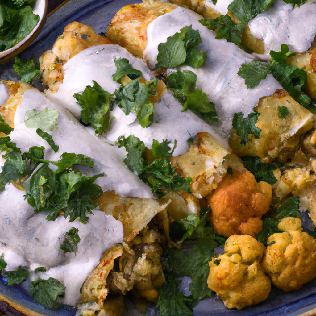 Roasted Cauliflower And Poblano Enchiladas