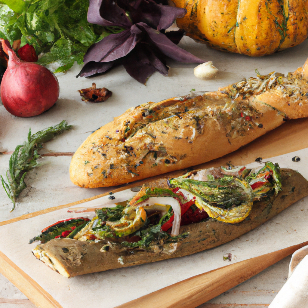 Roasted Vegetable Fougasse