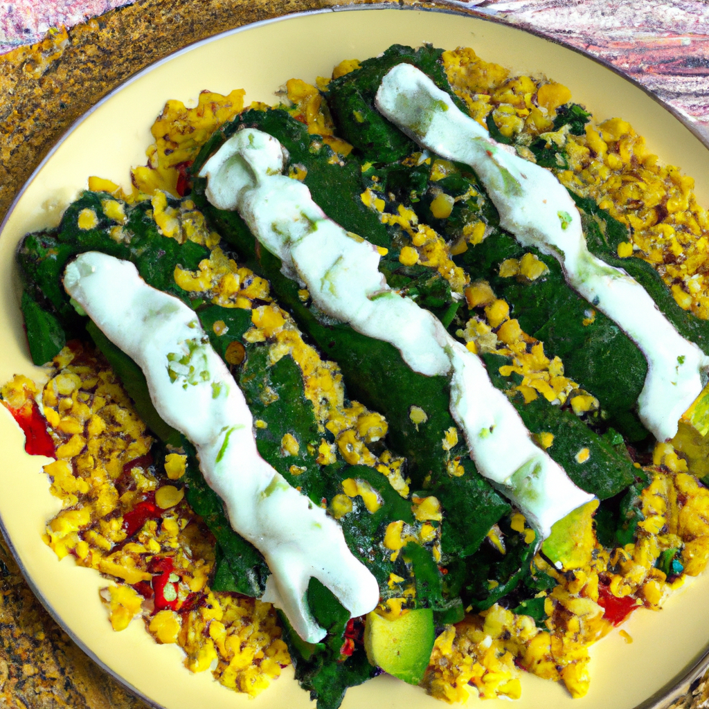 Spinach And Corn Enchiladas