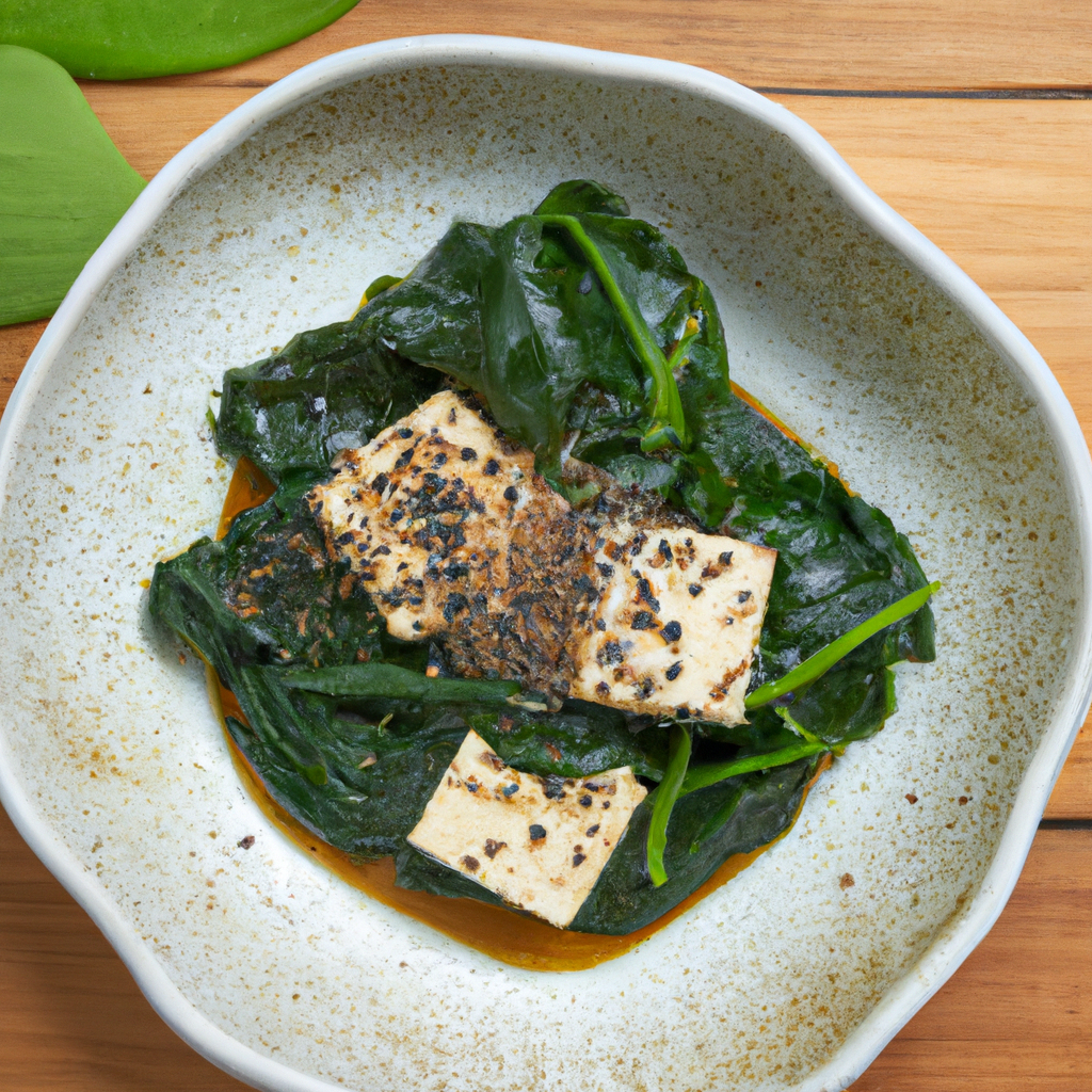Spinach And Tofu Ohitashi