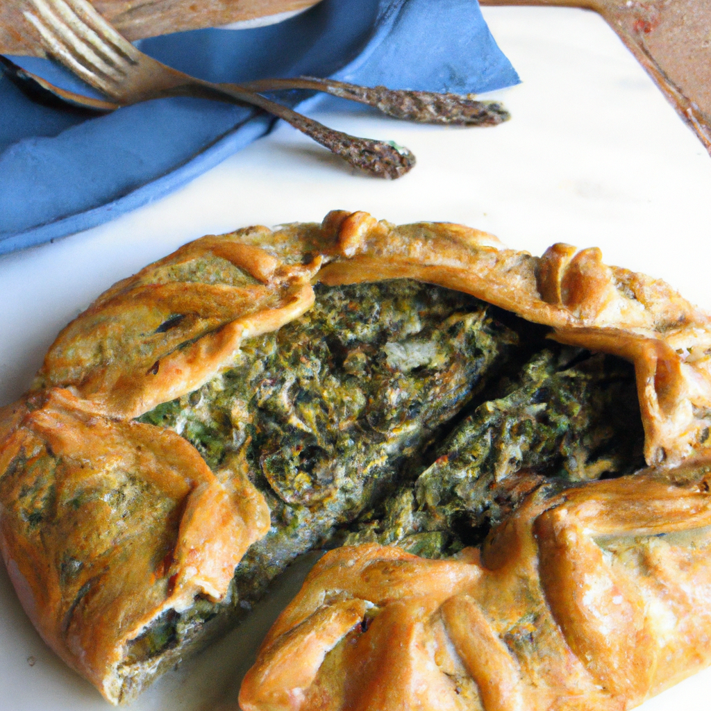 Truffled Mushroom And Spinach Galette