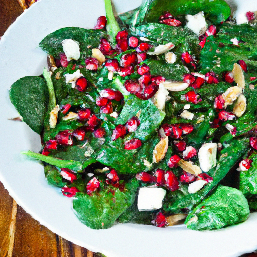Ensalada De Espinacas Y Granada Spinach And Pomegranate Salad