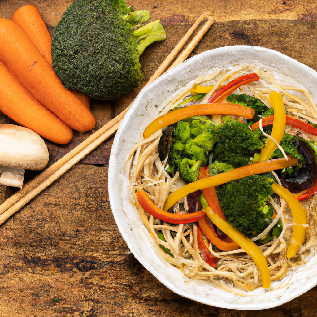 Garlic Ginger Vegetable Noodles