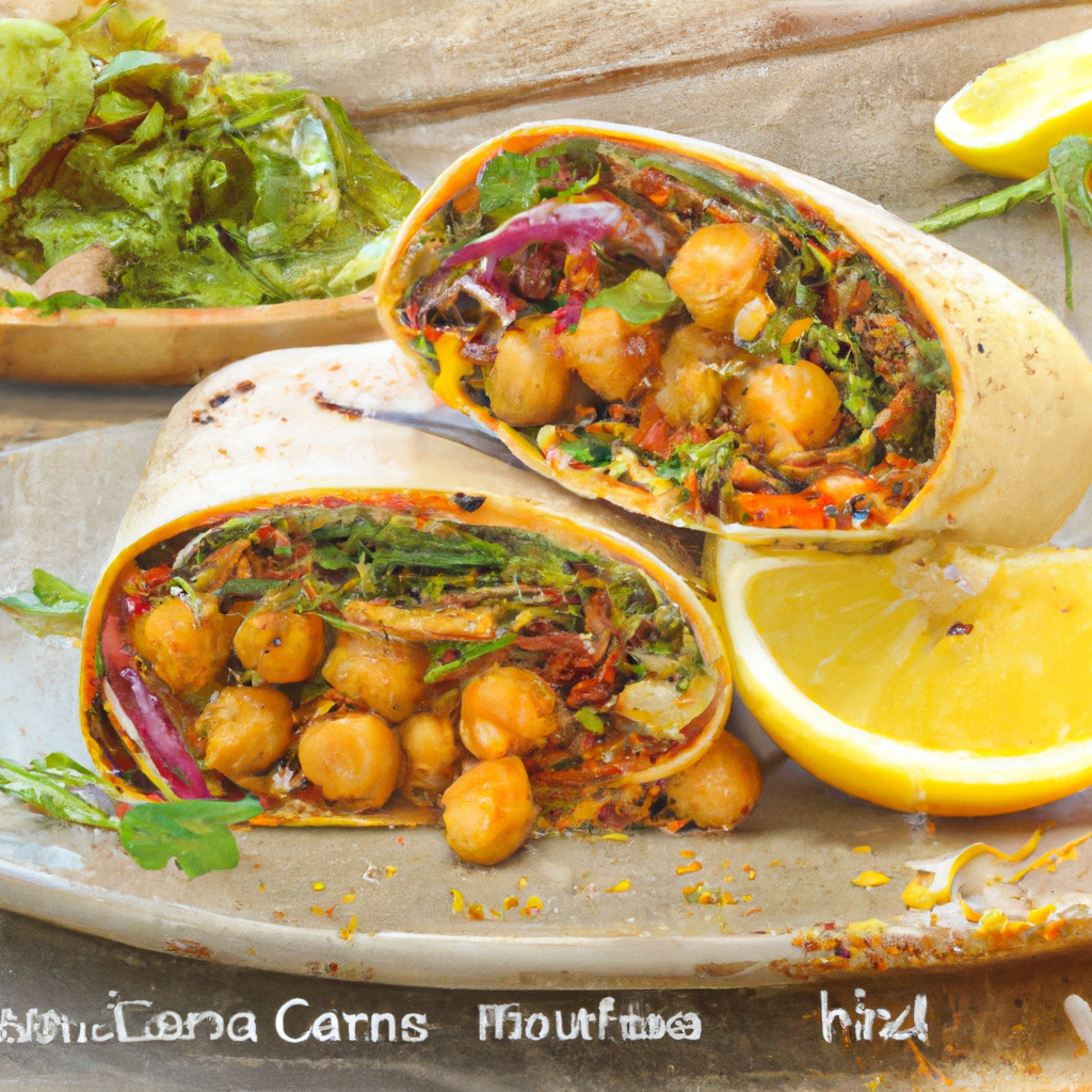 Mediterranean Chickpea Wrap
