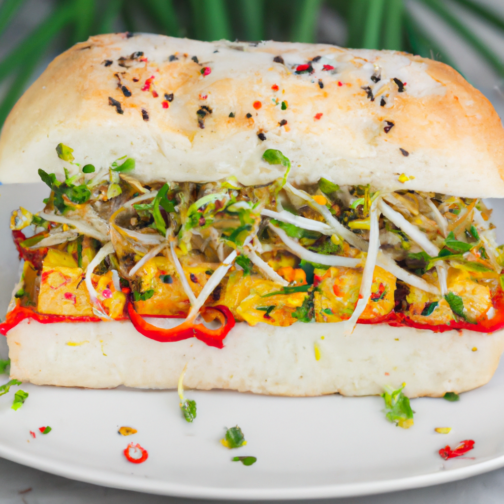 Tofu And Pickled Vegetable Banh Mi