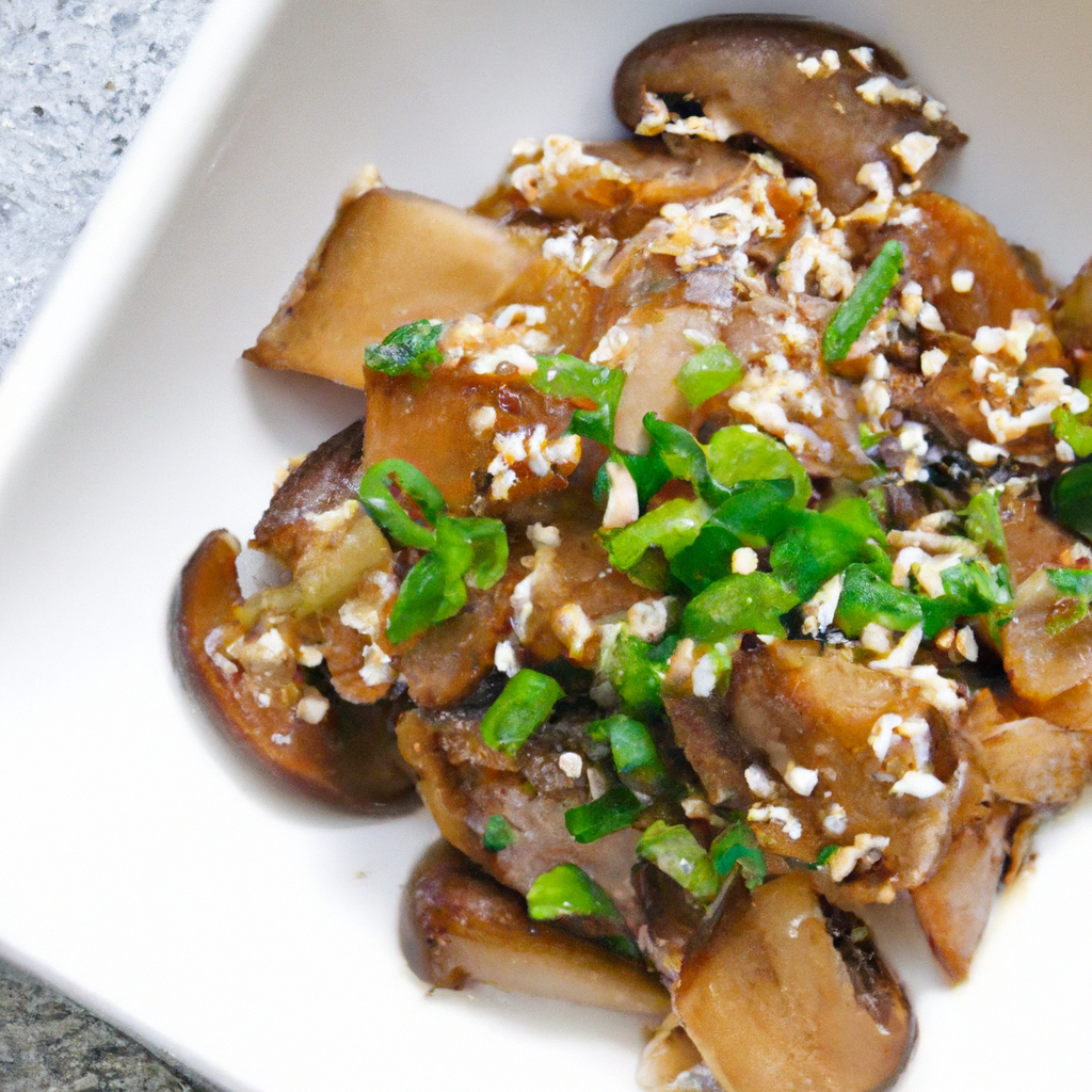 Garlic Sesame Mushrooms