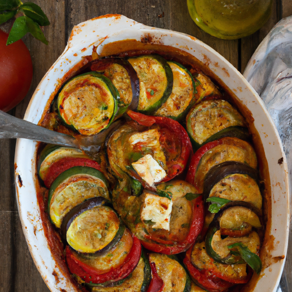 Greek Style Zucchini And Tomato Casserole