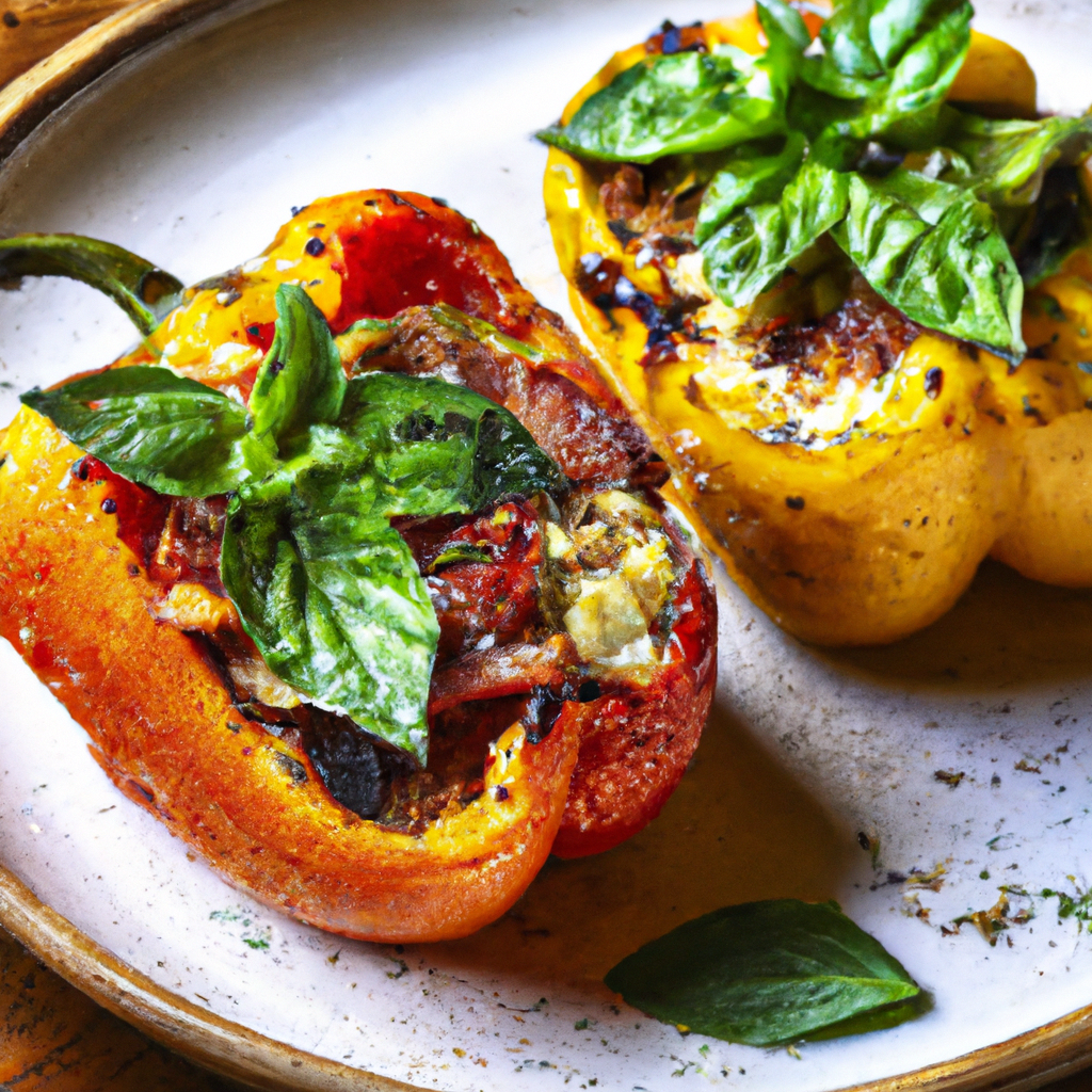 Grilled Vegetable Stuffed Bell Peppers