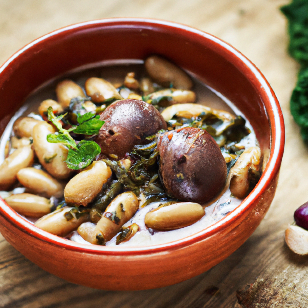 Guiso De Judias Y Setas Bean And Mushroom Stew