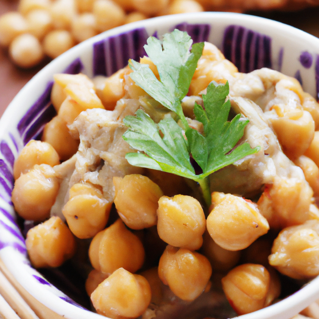 Roasted Eggplant With Chickpeas And Tahini