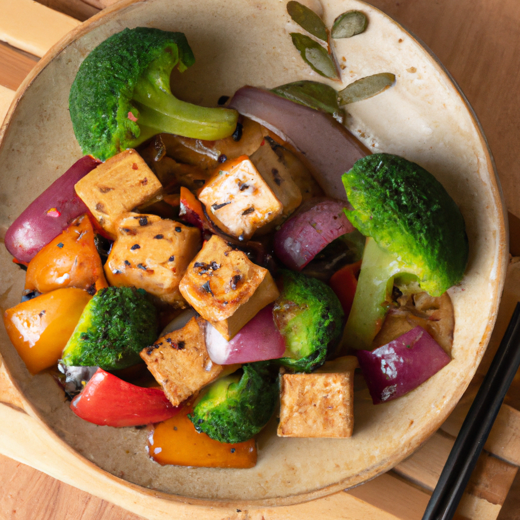 Tofu And Vegetable Maple Glaze