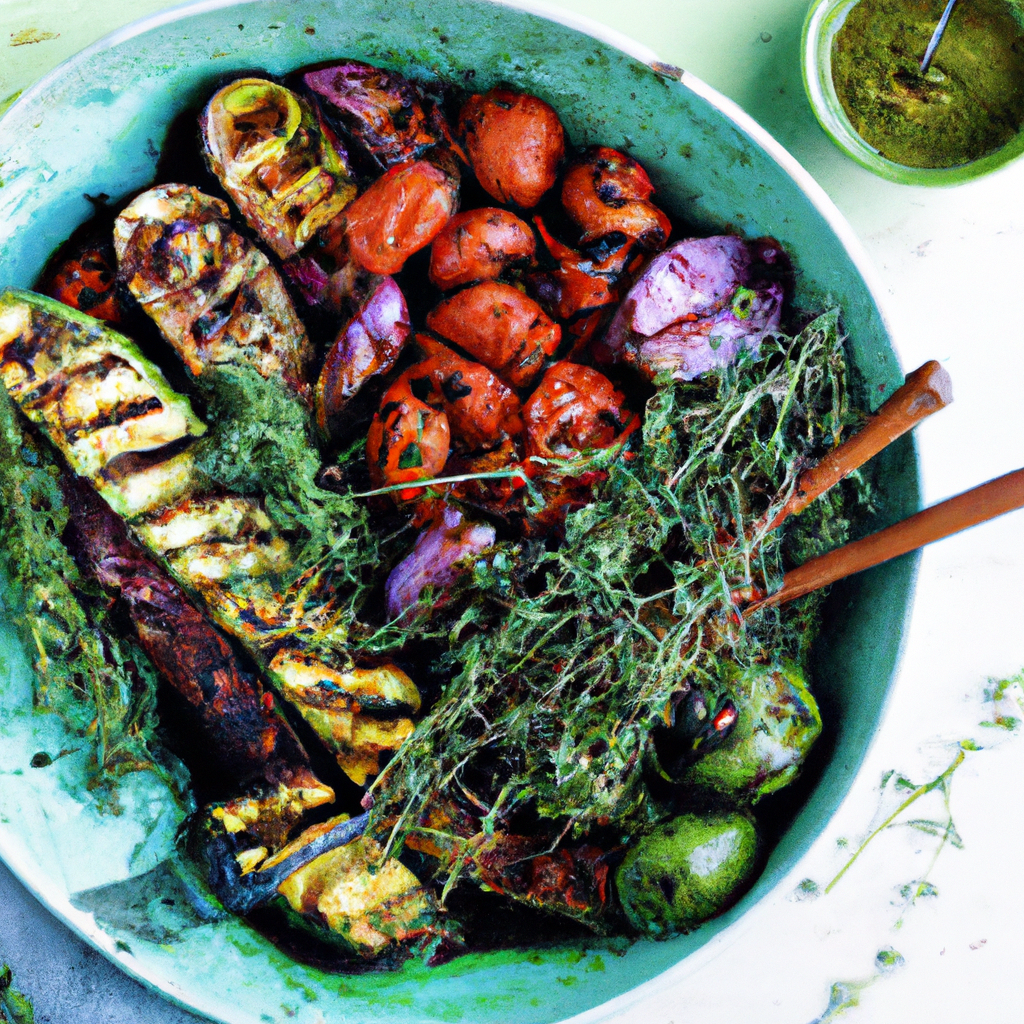 Grilled Vegetable Salad With Lemon Vinaigrette
