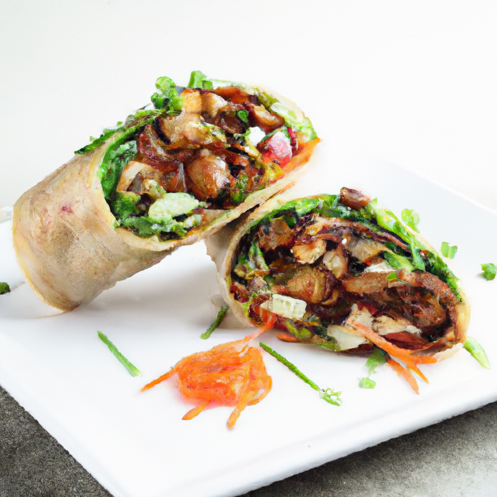 Korean Bbq Portobello Wraps