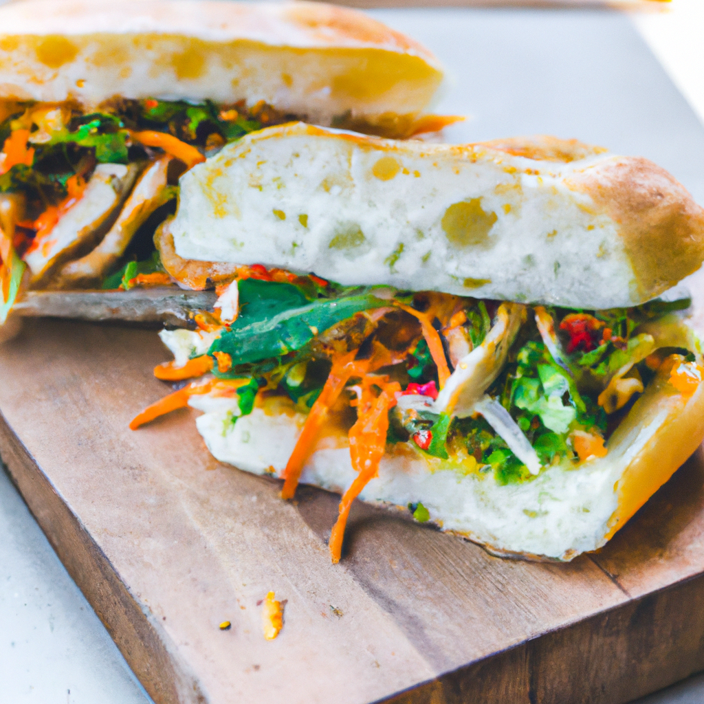Vietnamese Banh Mi With Grilled Vegetables