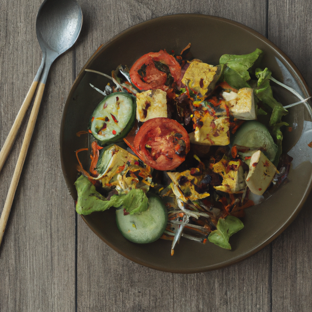 Vietnamese Grilled Tofu Salad